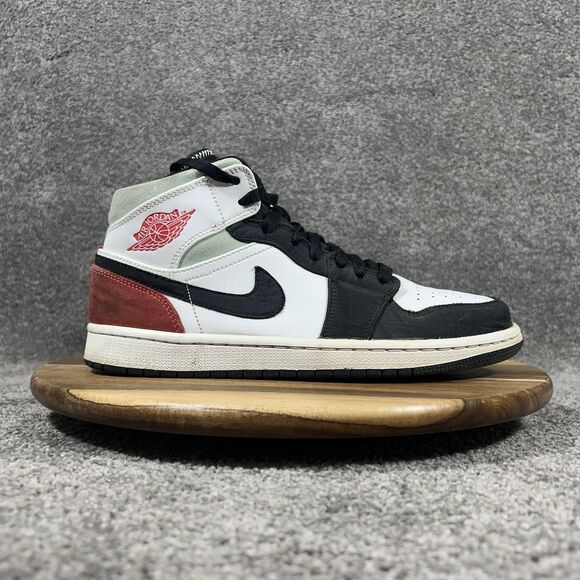 Nike Air Jordan 1 Mid SE 852542-100 Men\'s Size 8 Red Black White Athletic Shoes main image 12